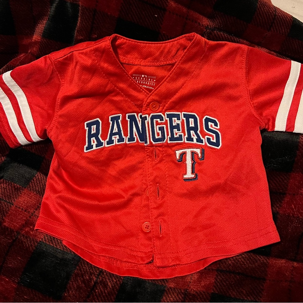 Texas Rangers Toddler Jersey – 12 Months – MLB Baseball Shirt ❤️⚾